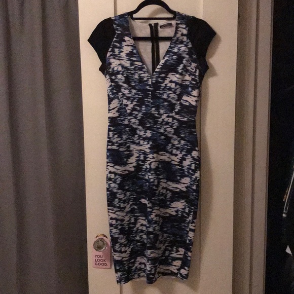 Zara Dresses Zara Abstract Pencil Dress Poshmark